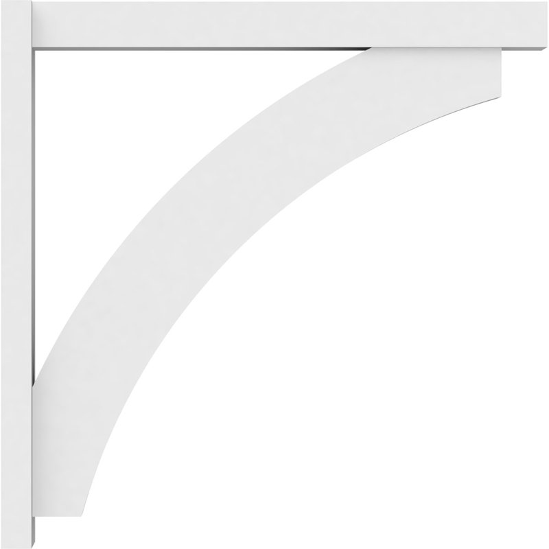 Persienne en PVC de qualité architecturale avec extrémités en bloc Thorton, H 36 po x P 36 po, L 5 po