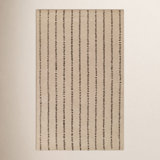 Momeni Simba Striped Wool Ivory Area Rug 3'6" X 5'6"
