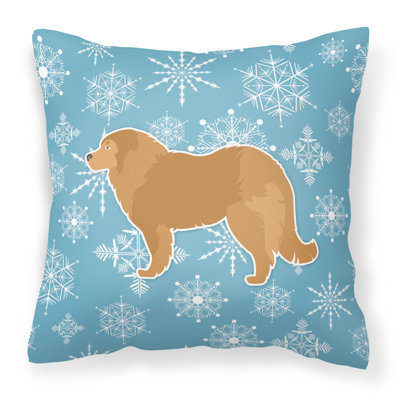 Winter Snowflakes Indoor/Outdoor Throw Pillow