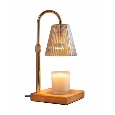 Candle Warmer Lamp With Timer, Dimmable Candle Warmer For Home Decor, Birthday Gifts For Women, Adjustable Height Wax Melt Warmer With 2 Bulbs