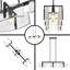 41'' 3-light Oversize Linear chandelier
