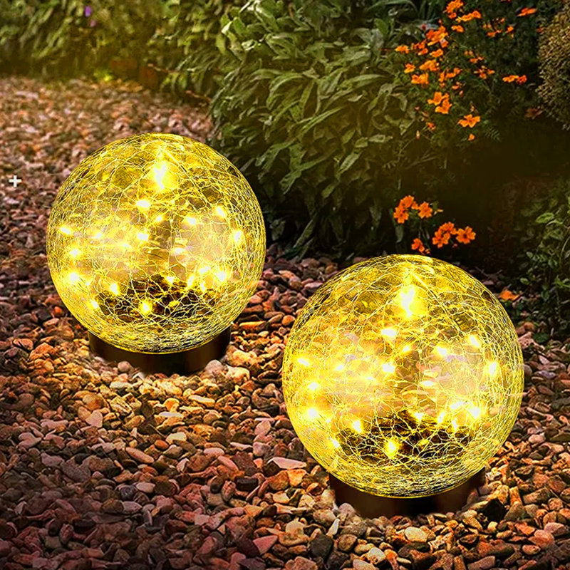 30LED Outdoor Solar Powered Garden Lights Waterproof Low Voltage Solar Lights for 4th of July Decorations, Yellow