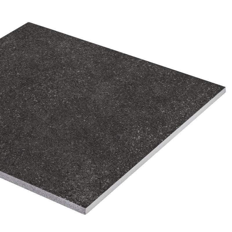 Central Station 6'' W x 18'' L Porcelain Stone Look Singular Tile, Charcoal