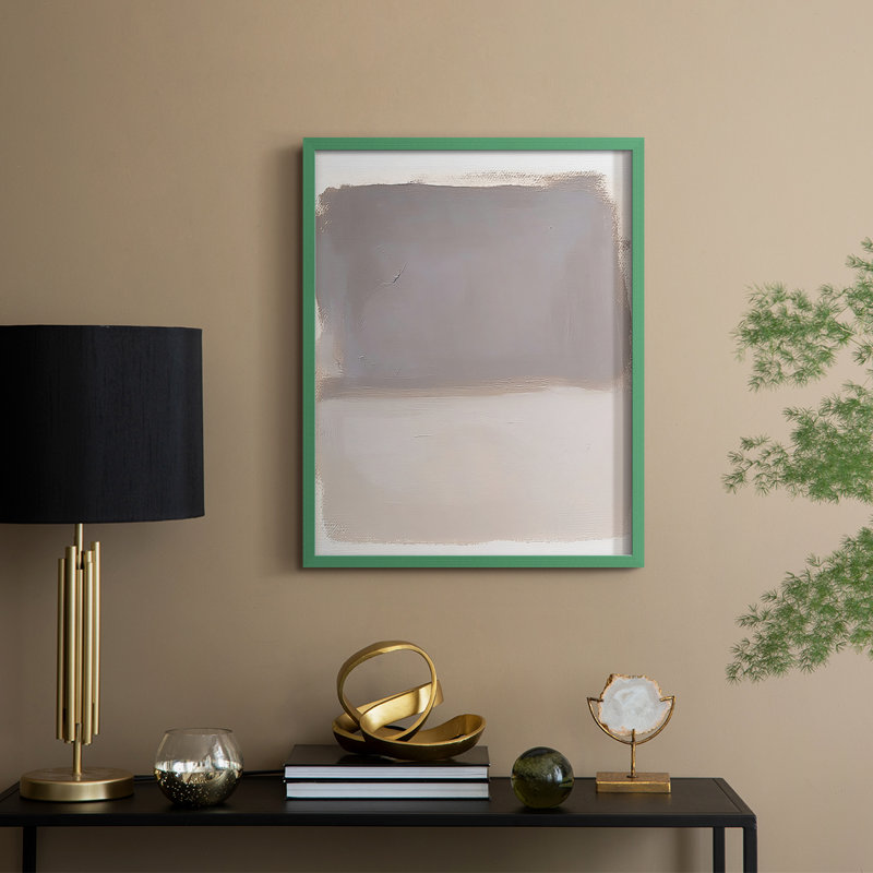 Série ABSTRACT DCCLXII, reproduction encadrée - bois massif, H 30 po x l 24 po, Vert