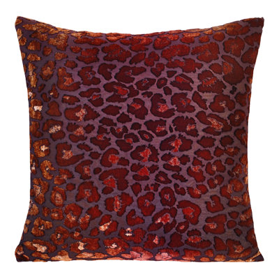 Leopard Square Velvet Pillow