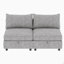 Canapé modulaire modulaire, siège convertible avec rangement et canapé modulaire