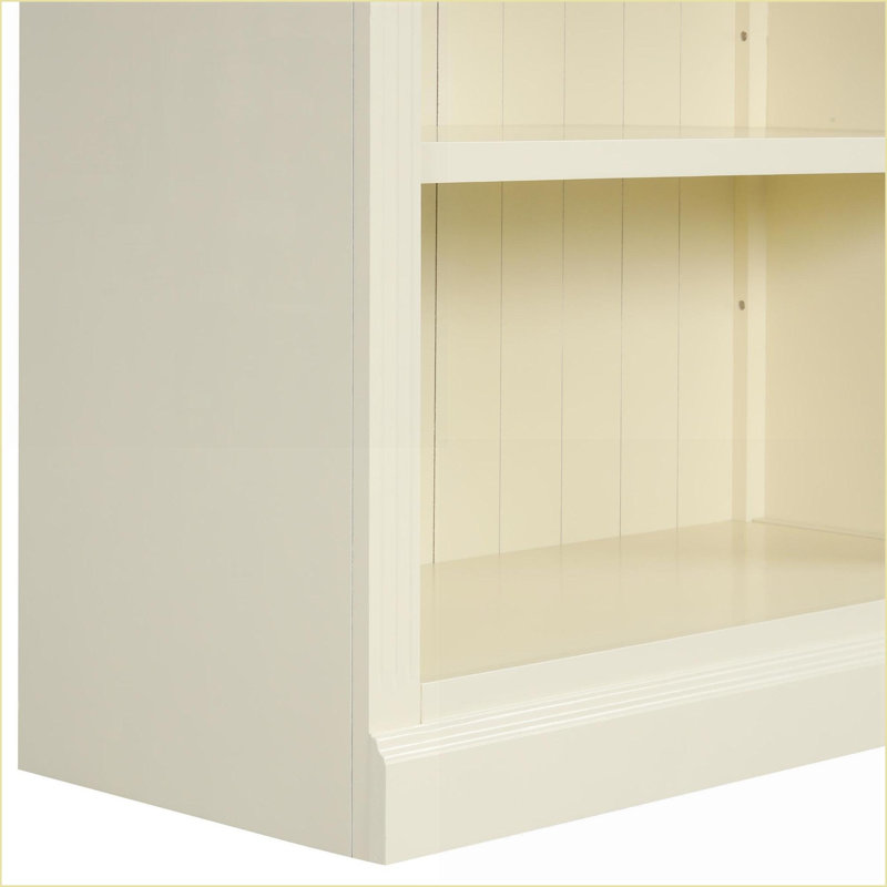 Bibliothèque moderne à 5 niveaux avec bande lumineuse à DEL, tablettes réglables de 83,4 po de hauteur | Beige + jaune moutarde | Bois massif et panneau de fibres à densité moyenne