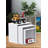 6Pcs Buffet Risers, 3 Set White Acrylic Display Boxes With Display Stand