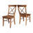 Bellmead Solid Wood Cross Back Side Chair-274613920