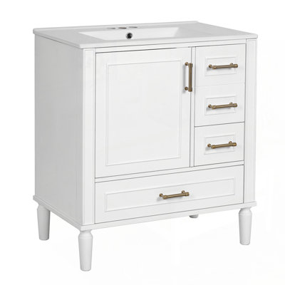 Meuble-lavabo moderne avec rangement abondant et design fonctionnel