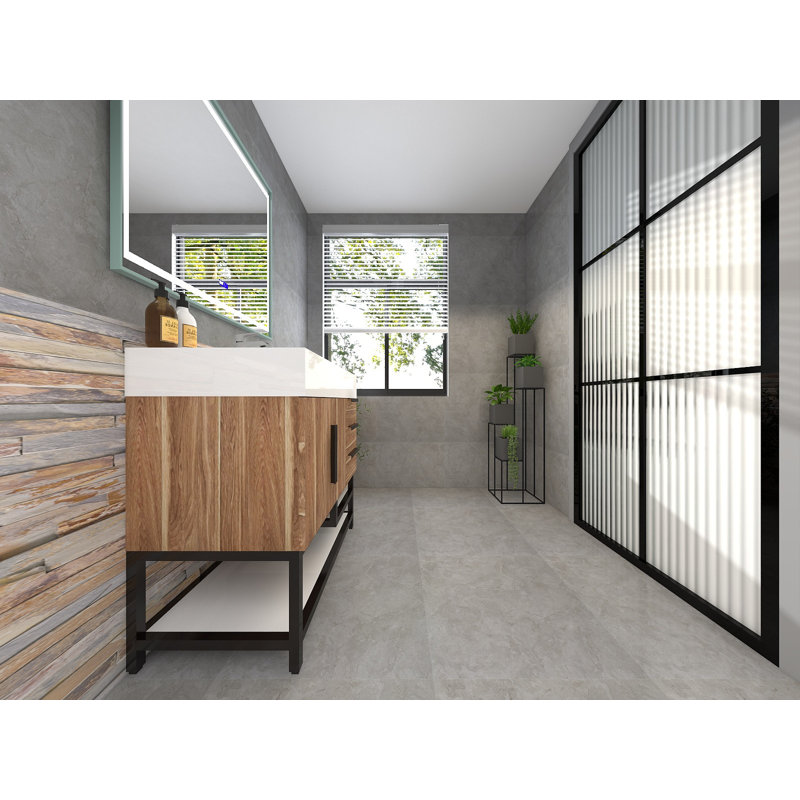 Meuble-lavabo simple l 36 po x P 20 po x H 36 po, Chêne naturel