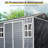 Outdoor Storage Waterproof shed with Floor, Two Windows and Lockable Door-108295229-118609819