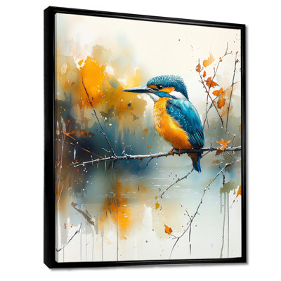«Sharf Kingfisseur» par The Farm Stream III - oiseau grand, art mural