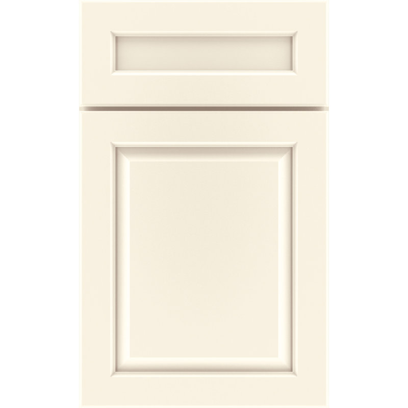 Dwelling Greystone Door Sample, Maple, Sweet Cream w/Nickel Glaze