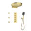Ancoats 16" Wall Mounted Thermostatic Complete Shower System with 3-Function Handheld Spray and 3 Body Jets-110585256