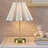Tap-Control And Dimmable Accent Table Lamp With Power Outlet Gold See Below