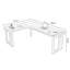 Bureau rectangulaire brun en bois massif-599822299-599822297