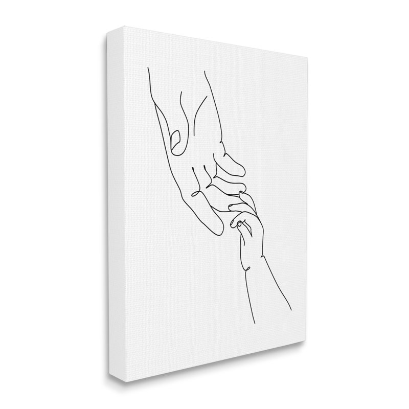 «Baby Hands Reaching», impression sur toile, H 20 po x l 16 po x 1,5 po, Toile tendue