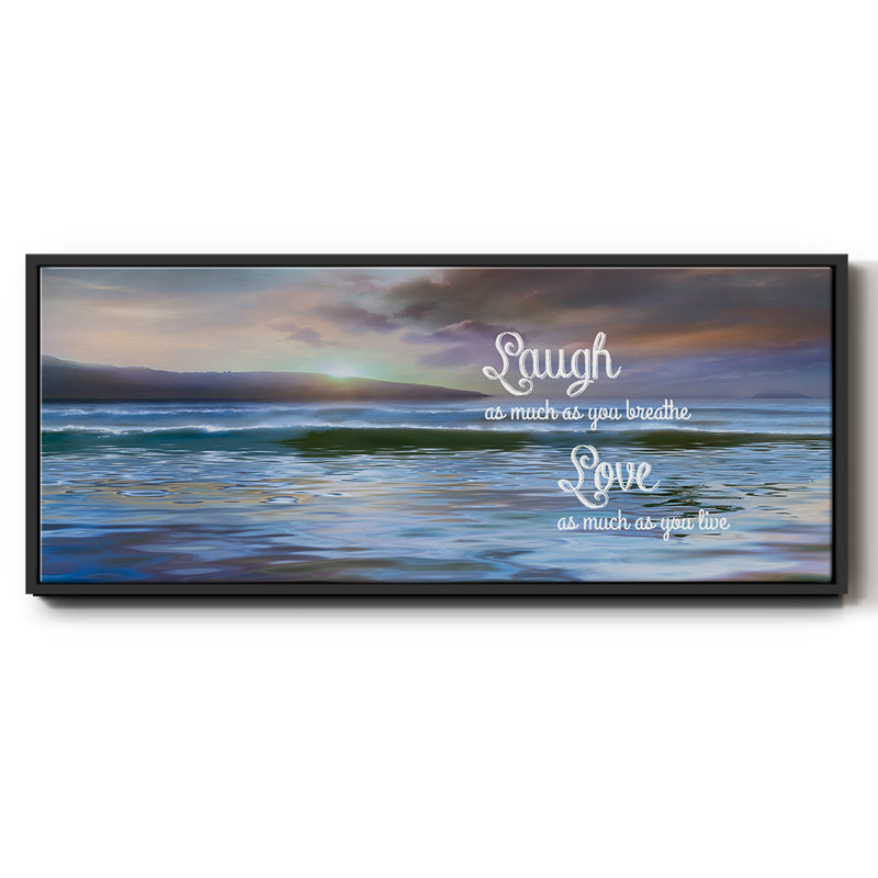 Laugh As Much- Framed Canvas