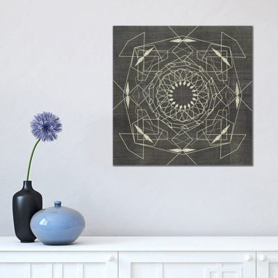 Geometric Tile V 1 Piece Wrapped Canvas Wall Art