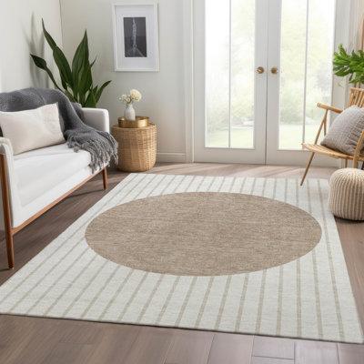 Premium Machine Washable Naglee AMF994 Stripes Rug