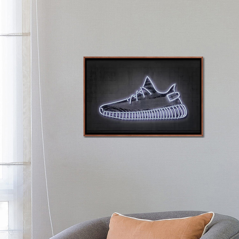 « Sneaker Y » par octave Mielu-impression d’art graphique, Pas de tapis, H 18 po x l 26 po x P 1,5 po, Cadre bois classique
