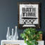 «Bath Time», art textuel sur toile-453051486-453051481