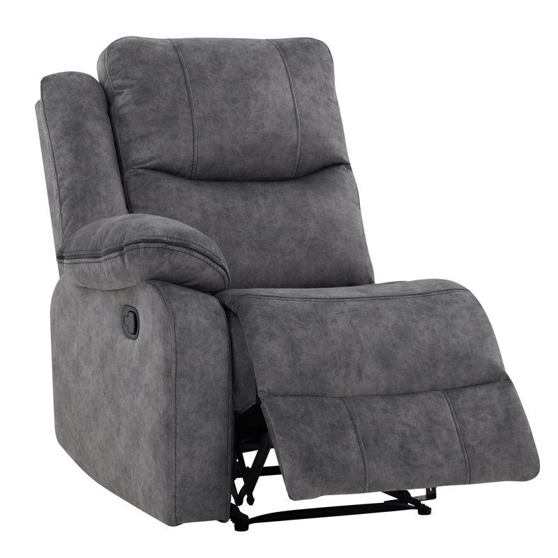 Canapé modulaire en microfibre / microsuède Natalia, Gris foncé