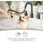 8 Inch 3 Hole Bathroom Faucet Matte Black Pull Down,Widespread With Pull-Out Sprayer, Metal Pop-Up Drain, Water Supply Lines, 2 Handles Three-Hole Bathroom Sink Faucets-120713457