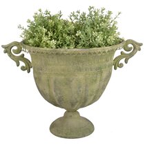 Oval Glazed Ceramic Flower Pots Outdoor (HPDB022)