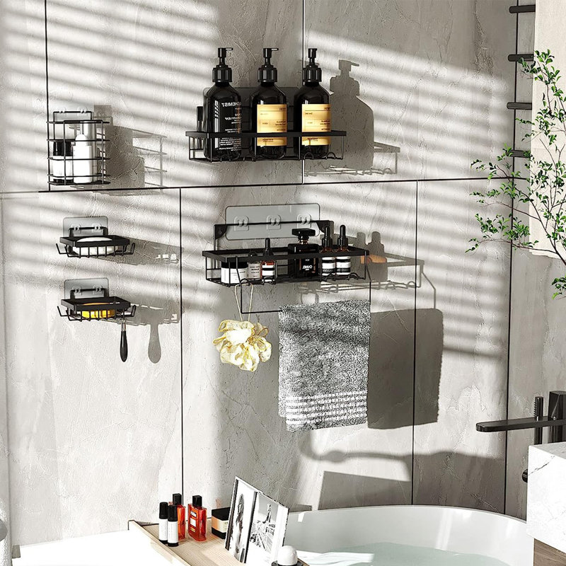 Tablettes murales de salle de bain Mangume