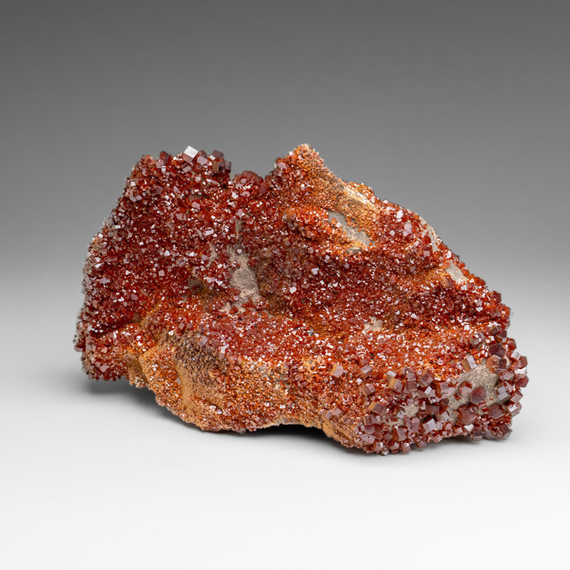 Vanadinite Crystal Cluster On Matrix From Morocco (7.5 Lbs)