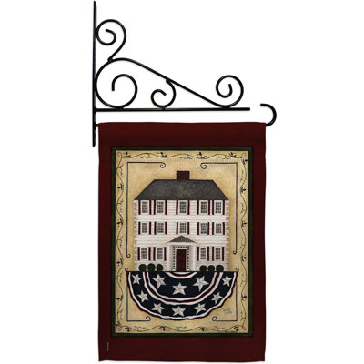 Double Sided 18.5'' H x 13'' W Polyester Flag Set