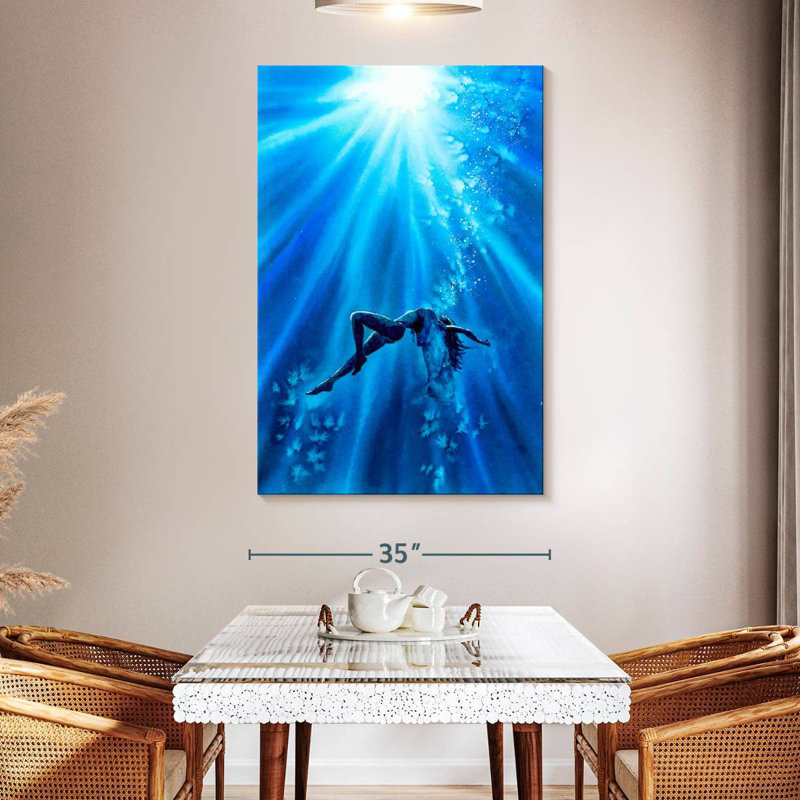 Aletra Freediver Underwater, 51" H x 34" W
