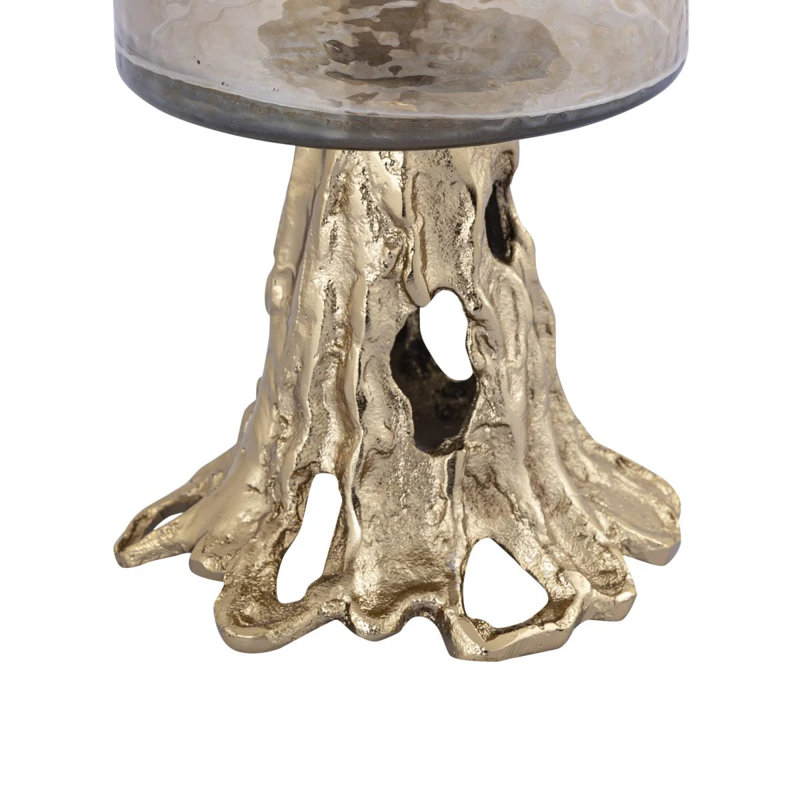 Glass Tealight Holder, 37cm H x 13cm W x 13cm D
