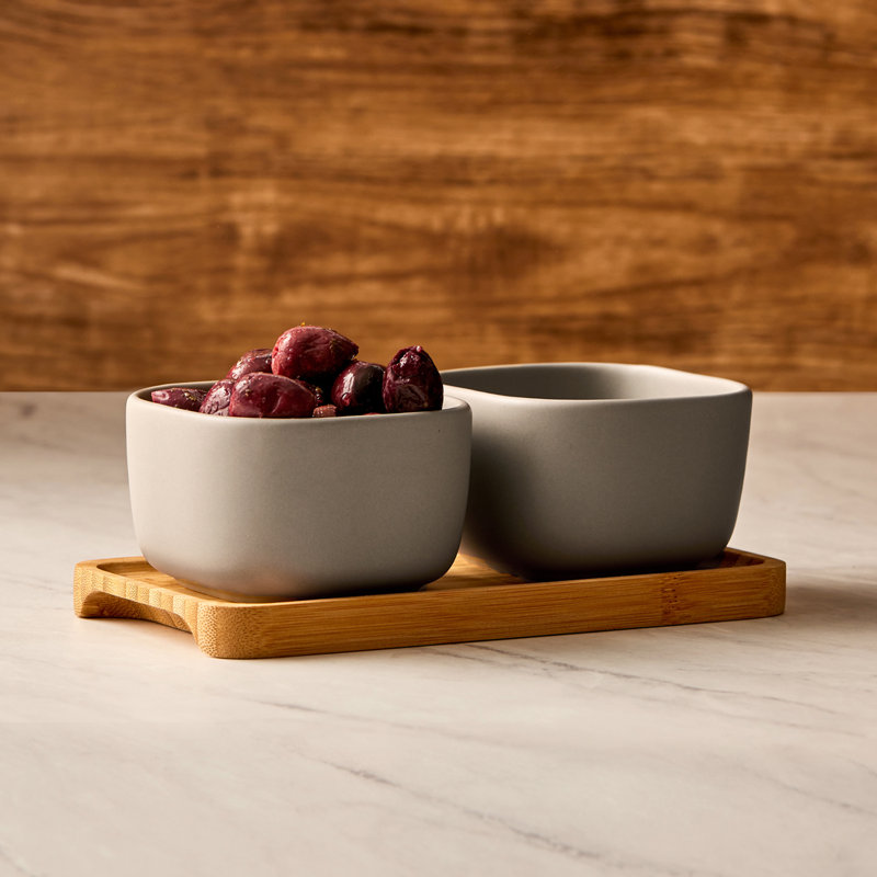 Share Square Bowls, Grey