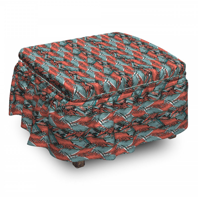 Box Cushion Ottoman Slipcover