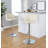 Swivel Upholstered Adjustable Height Counter Stool with Metal Frame