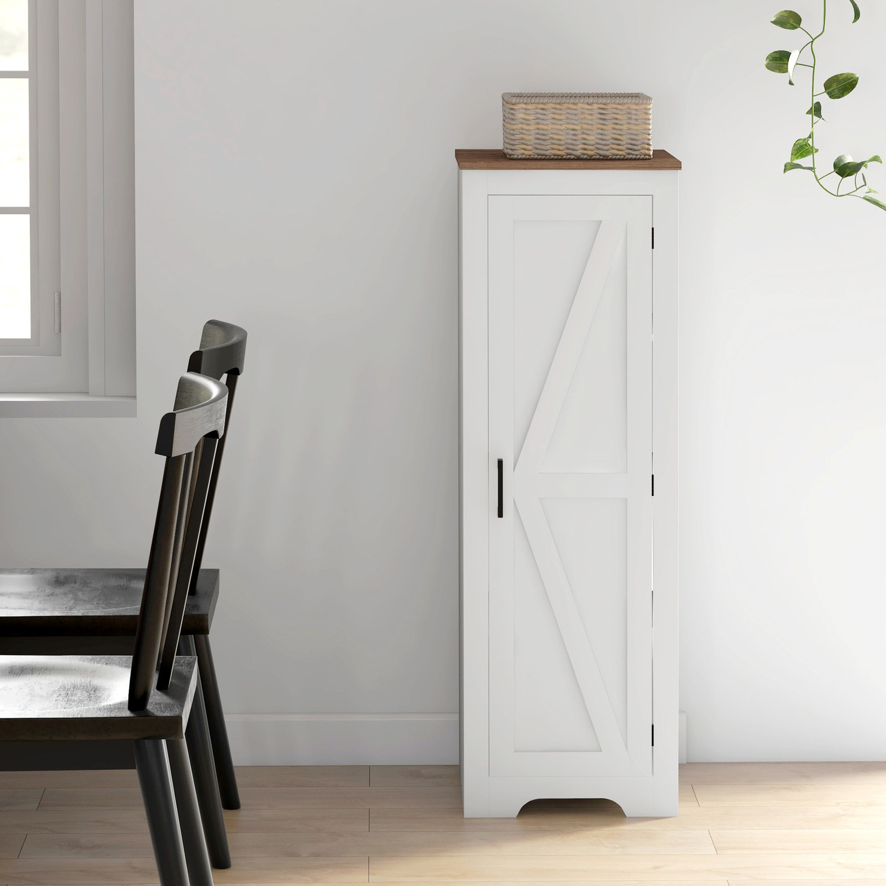 Ophelia & Co. Living Room Cabinet With Adjustable Shelves - White For ...