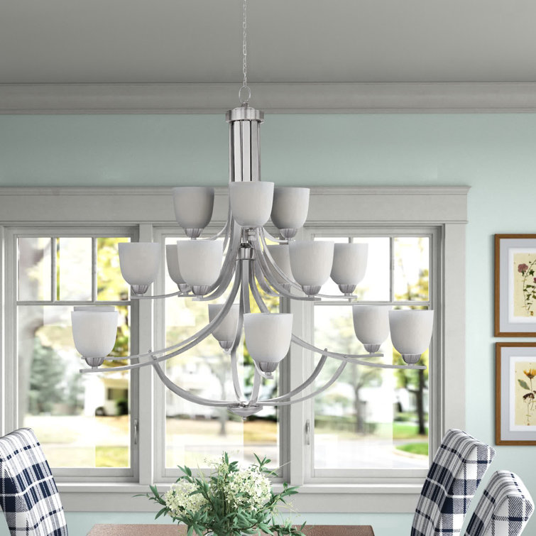 Hayden 15 - Light Dimmable Tiered Chandelier