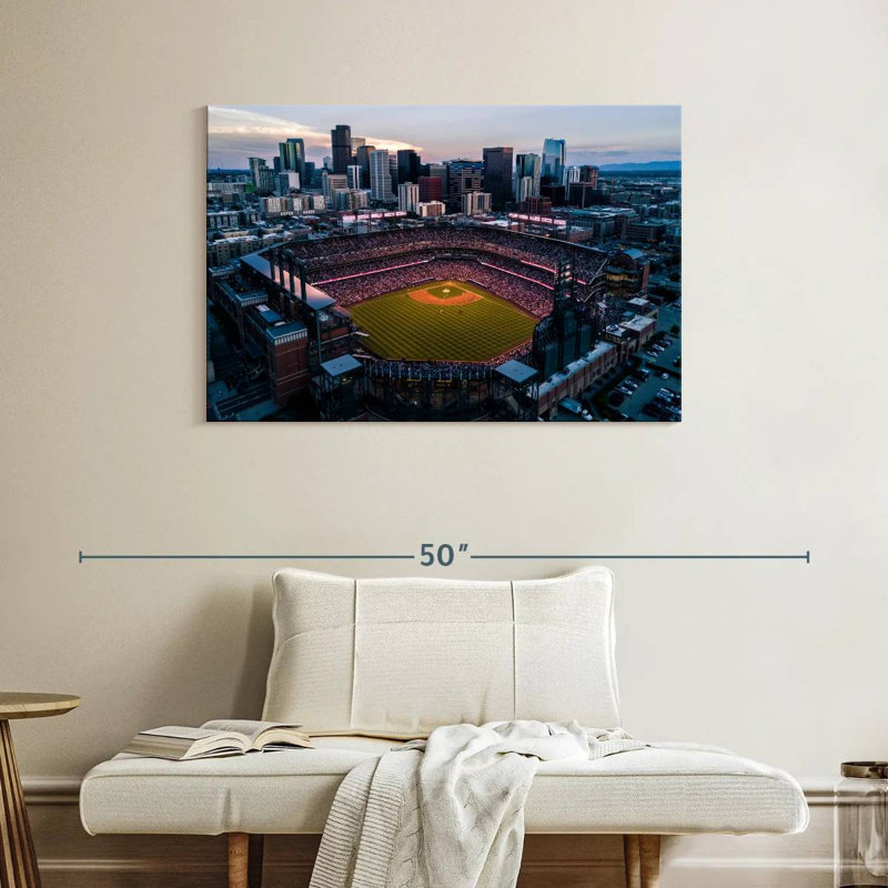 Sireci Coors Field Stadium, 26" H x 39" W