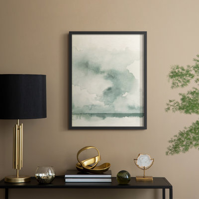 «Ocean Impression II», reproduction encadrée - bois massif