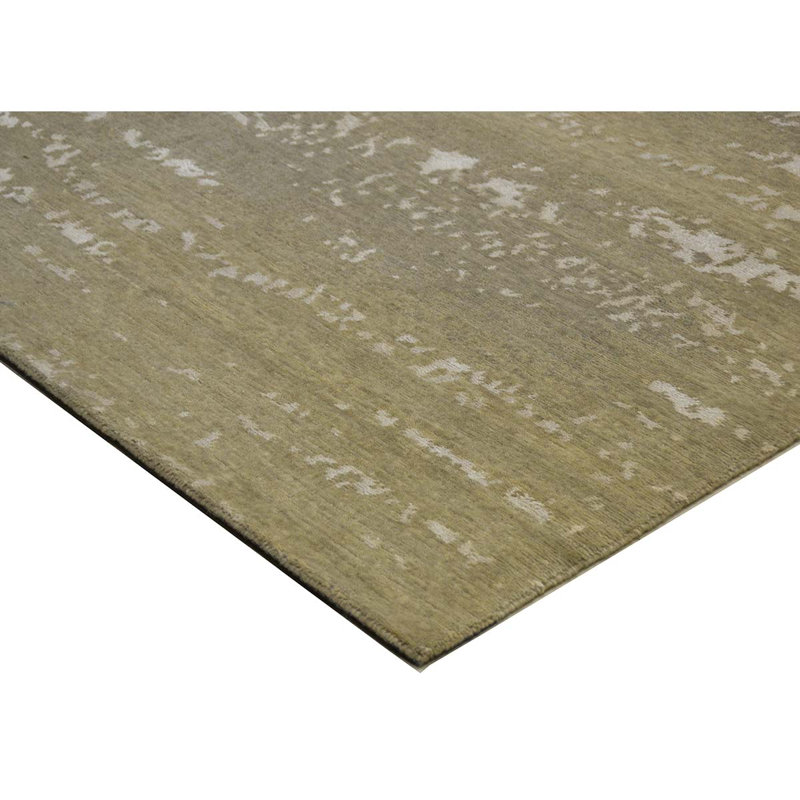 Hand-Knotted High-Quality Beige Area Rug, Rectangle 6' x 9'
