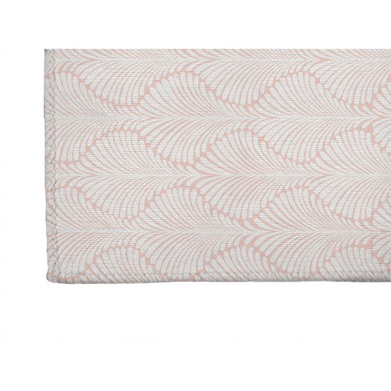 Tapis de cuisine antidérapant Elegant Palms, Rectangle 4pi x 6 pi, Rose