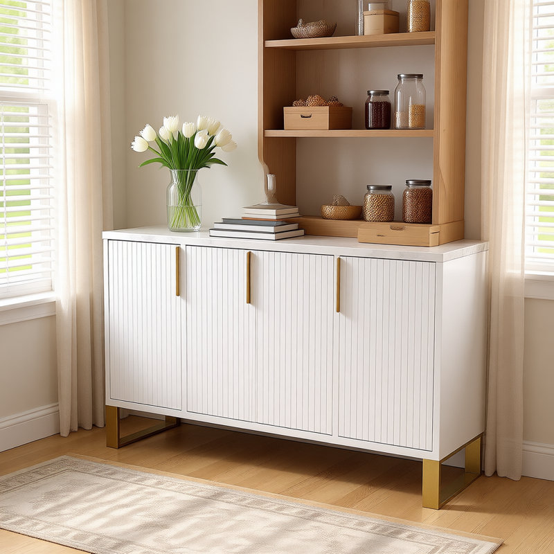 Harley-Simone 60'' Media Console, White