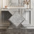 Andreja Mirrored Glass Console Table with Crushed Diamond Inlay