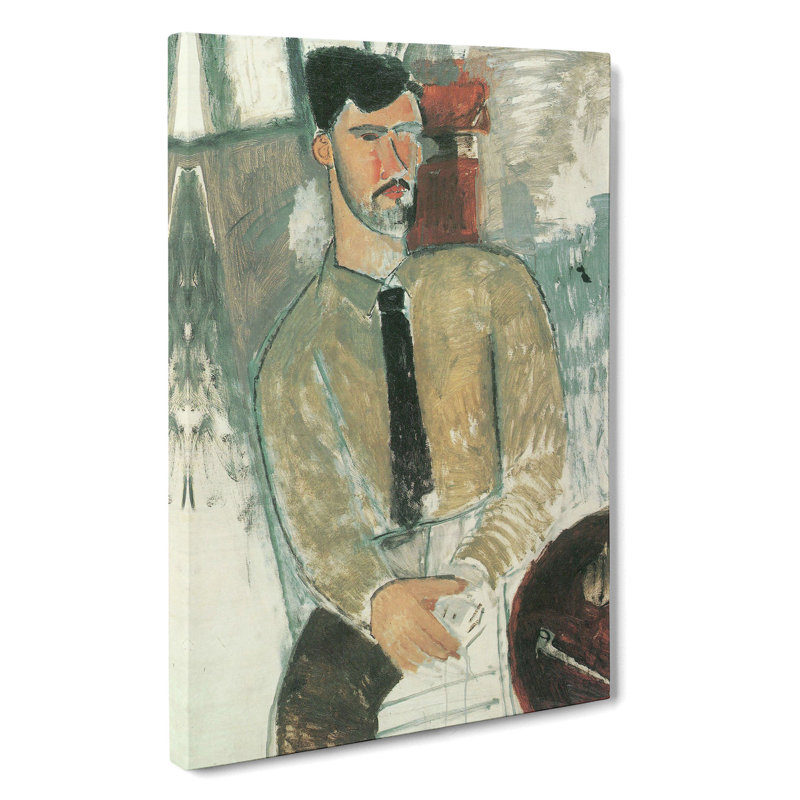 Henri Laurens by Amedeo Modigliani - Wrapped Canvas, 50cm H x 35cm W x 3cm D