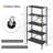  2 Pcs Foldable Storage Shelves Adjustable Collapsible Organizer Rack With Wheels