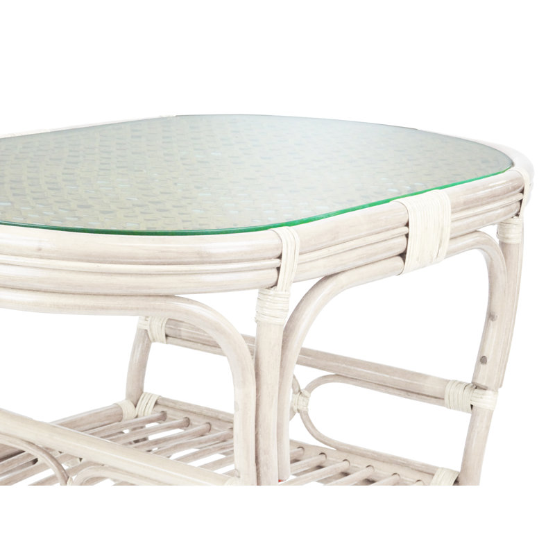 Table basse à 4 pieds, Blanc