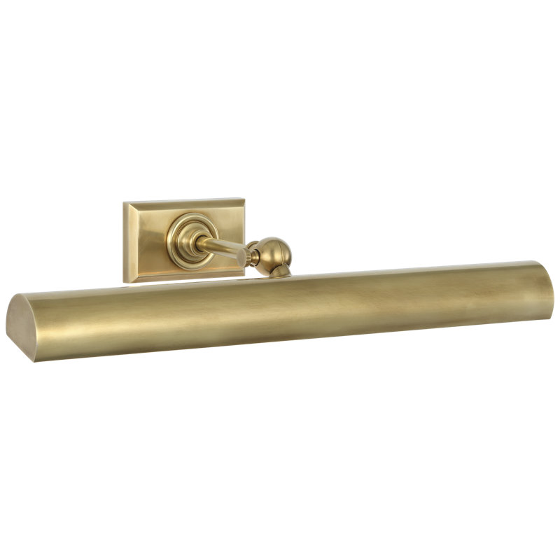 Cabinet Maker 18" Cordless Picture Light, Antique-Burnished Brass